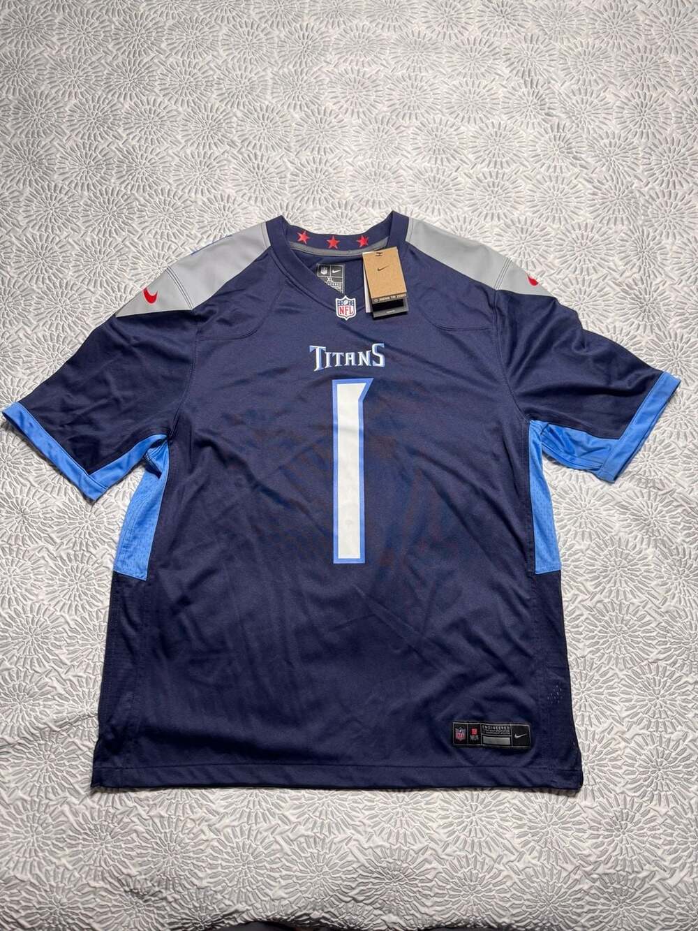 Nike Tennessee Titans #1 Ward Navy NFL Jersey XL New with Tags